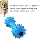 Dog Toys Pet Molar Teeth Stick Bite Sound Interactive Training Ball (Blue) Newly
