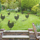 Acrylic Hollow Chicken Ornaments Backyard Lawn Stakes Yard Art Decor (A) Newly
