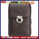 Casual Litchi Pattern Clutch Men PU Leather Belt Purse Card Holder Small Wall