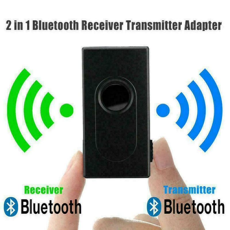 Bluetooth 5.0 Transmitter Receivers 2 In 1 Wireless 3.5mm Jack Adapters Aux Z7D9