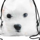 Drawstring Backpack Pet Animal Print Gym Rucksack Pouch Outdoor Shoulder Bags