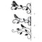 3pcs Metal Hanging Flower Plant Pot Basket Wall-Mounted Support Basket Tool