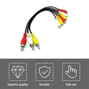 3 RCA Male Jack To 6 RCA Female Plug Splitter Audio DVD F7A3 Adapter AV R3T5