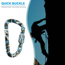 Fast Hang Buckle D-Ring Keychain Clip Safety Lock Climbing Carabiner (C)