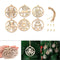 Wooden Pendants Hanging Ornaments Xmas Tree Wood Chip Christmas Decorations