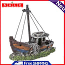Simulation Boats Underwater Plants Ship Fish Tank Ornaments Aquarium Landscaping