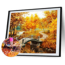 5D DIY Full Drill Round Shape Farm Scene Rhinestone Diamond Drawing Home Deco