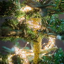 Fairy Lights Solar Christmas Tree Party Indoor Garden Decor (Warm 100LED) Newly