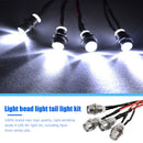 4pcs 5mm LED for 1/12 1/18 1/10 1/8 Axial Rc4wd RC Cars 70cm Headlight Taillight