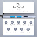 ORICO AH-12F 4-in-1 Portable Docking Station USB Hub for Windows Series