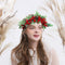 Artificial Red Holly Berry Christmas Decor Wire Bundle Garland Wreath Adjustabl`
