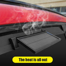 Solar/USB Charging Car Exhaust Fan Air Vent Conditioner Cooler Fans (Black)