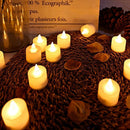 6pcs Flameless Tea Light Candles Battery Operated Flickering Tealights (B)