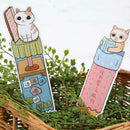 30Pcs/lot Cute Funny Cat Bookmark Paper Cartoon Animals K7H0 Bookmar X6F8