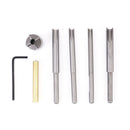 7x Barrel Trimmer Kit Pen Wood Mill Trimming System Cutting Head Sleeve Adapter