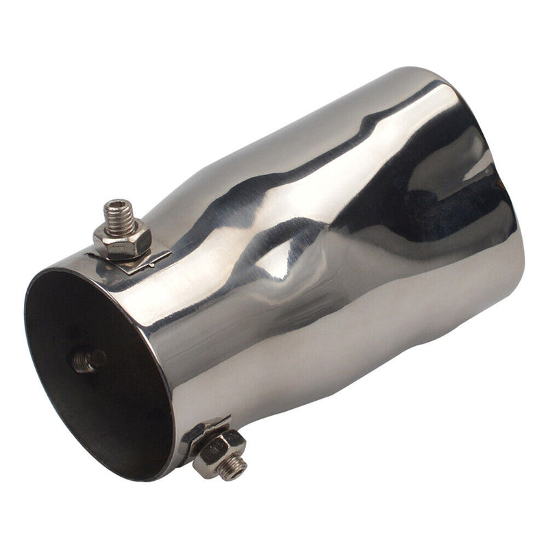 Car Exhaust Tip Bolt-on Heart Edge Stainless Steel Tailpipe Tip 2.5 inch In