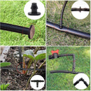 250pcs Watering Fittings Kit Irrigation Barbed Connector with Elbow Tee Coupling