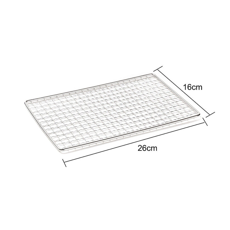 Portable Camping BBQ Net Stainless Steel Barbecue Grill Net (Single Net) Newly