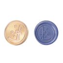 Alphabet Letters Wax Sealing Stamp Head Round Copper Stamps Craft Decor (L)