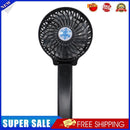 Folding Handheld Desktop Summer Cooling Fan for Travel Office Dorm (Black)