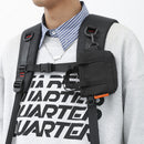 Unisex Nylon Solid Color Molle Shoulder Bag Casual Zipper Messenger Bag