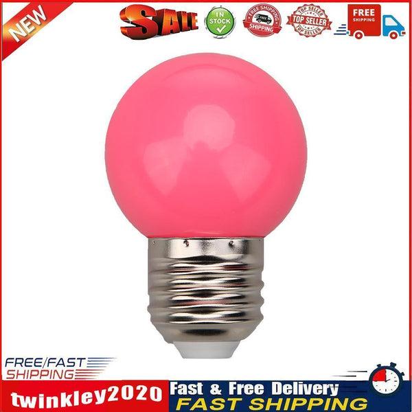 Colorful Globe Light Bulb E27 3W SMD2835 LED Lamp Bar Home Decor (Pink) Newly