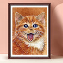 #A Brown Kitten 5D DIY Diamond Painting Kits Full Square Drill Mosaic Art Crafts