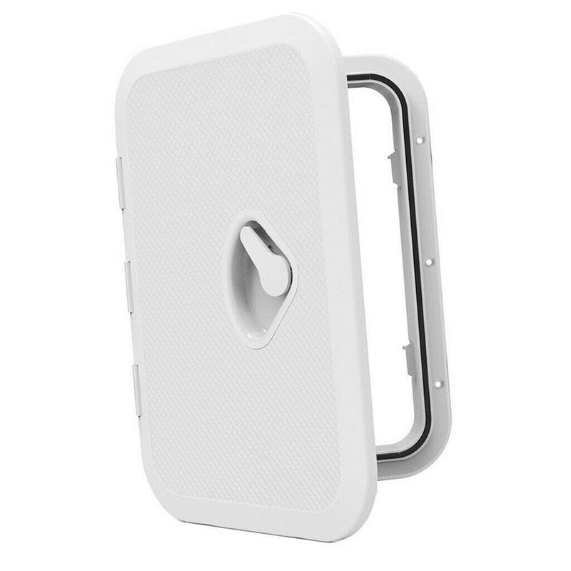 White Deck Plate 270*375mm Access Hatch Cover Marine Boat RV Deck Cover Lid