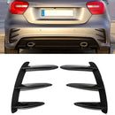 Rear Bumper Side Vent Canards Inserts for Mercedes Benz W176 A250 A260 A45 AMG