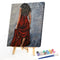 Frameless Oil Paint By Numbers DIY Woman Back Picture Craft Home Decoration Kit