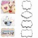 4x Metal Biscuit Pastry Cookie Mold Cake Fondant Sugarcraft SALE Mould H8E8