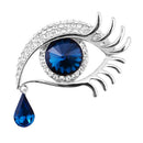 Pendant Imitation Rhinestone Pins Blue Eye Brooch Badge Angel's Tears Pin Clip