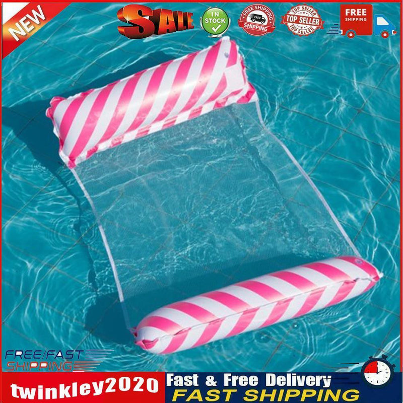 Floating Bed Inflatable Mattress Swimming Pool Beach Water Lounges (Red) Newly