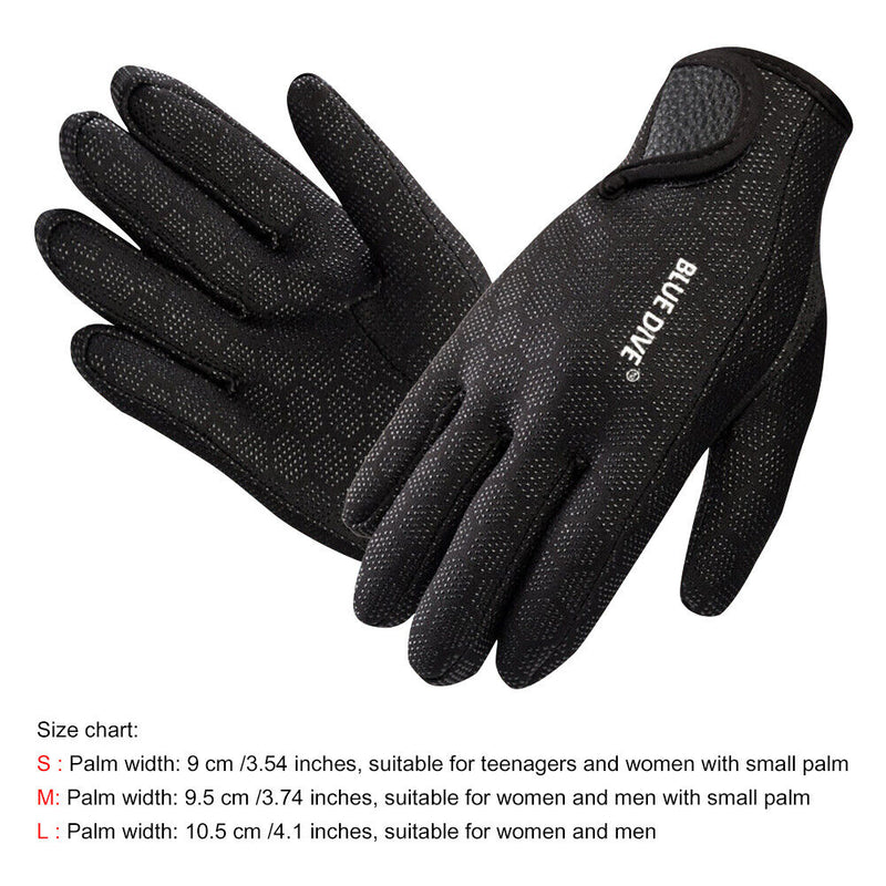 #A 1.5mm Neoprene Diving Gloves Women Men Surfing Gloves Water Sports Supplies