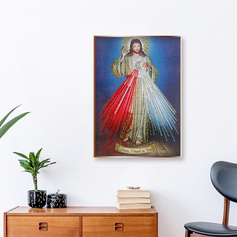 Diamond Painting Jesus 5D Rhinestone DIY Pictures Special Shaped Kit Ornaments