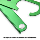 Aluminum Alloy Folding Coat Hanger Portable Clothes Drying Rack (Green) Newly