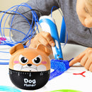 Cartoon Dog Cooking Alarm Countdown Mechanical Timer Kitchen Tools (Khaki)