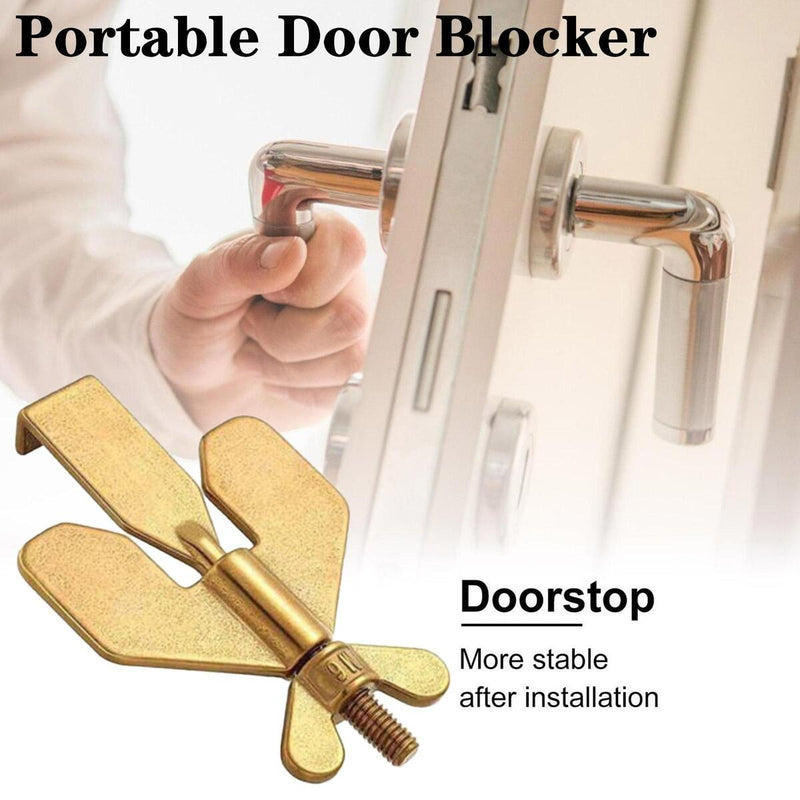 Portable Travel Door Lock Anti-Theft Door Stopper Safety Device Bolt{