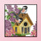 Partial Cross Stitch Birds House Embroidery Cotton Thread DIY Needleworks