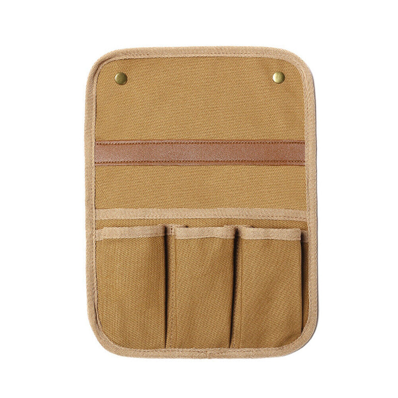 Canvas Camping Hanging Bag, Double Layer Storage Chair, Armrest