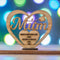 Mother's Day Wooden Heart-shaped Happy Day Mum Ornament Gift Best E6B4