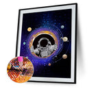 5D Kit Rhinestone Pictures DIY Space Astronaut Full Round Drill Diamond Paint