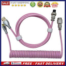 Type-C to USB Cable Mechanical Keyboard Aviation Connector Spiral Aviator Wire