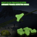 Camping Tent Fastener Rope Buckles Anti Slip Cord Adjuster Tools (10pcs)