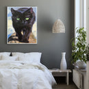 Frameless Oil Paint By Numbers DIY Cat Picture Craft Kit Home Living Room Decor