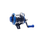 Winter Mini Baitcasting Boat Fishing Reel Roller Coil Fish Wheel (Blue) Newly