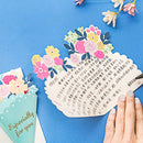 Bouquet Greeting Card, Thank You Note Cards, for Wedding, Birthday, Graduation