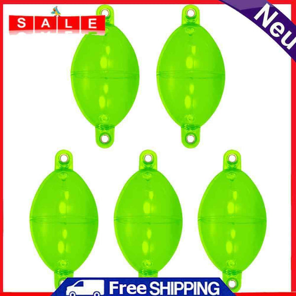 5pcs Water Bubble Floats Hollow Ball Fishing Floating Buoy Bobber (Green)