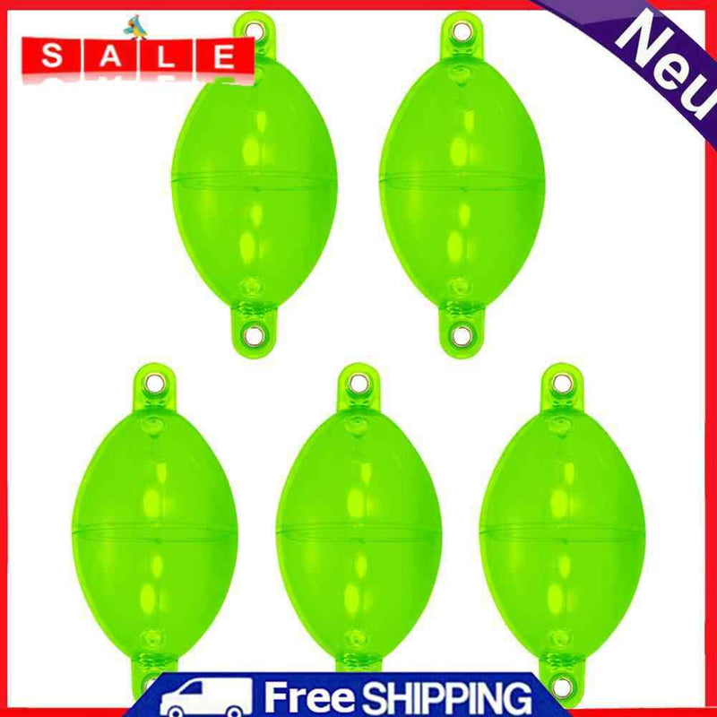 5pcs Water Bubble Floats Hollow Ball Fishing Floating Buoy Bobber (Green)