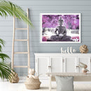 Buddha Statue Stone Pier Diamond Painting Kits Full Round Drill 40x30cm (1)